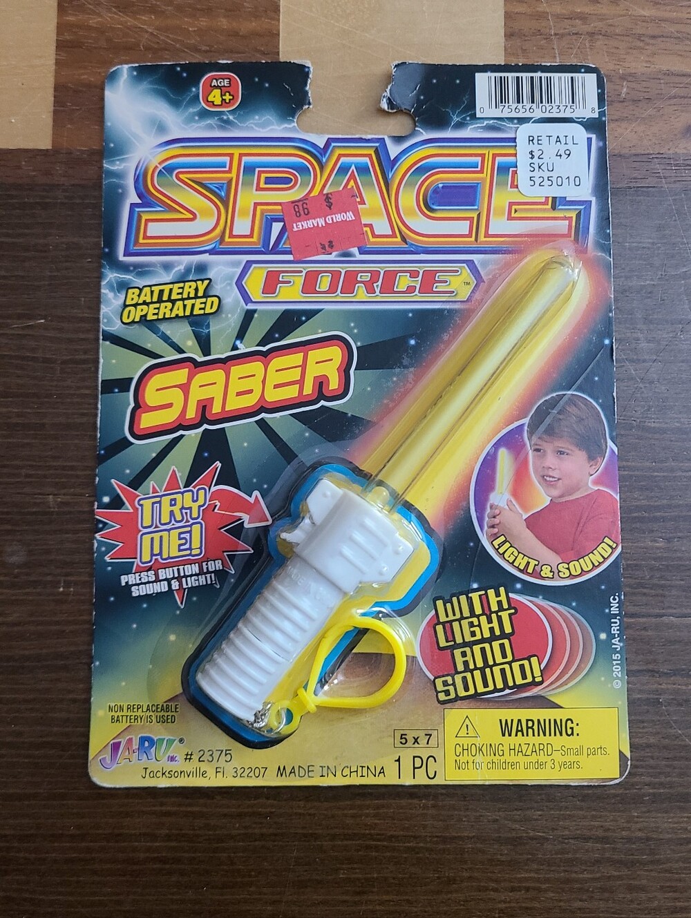 Ja-Ru Space Force Saber Battery Operated Light & Sound Toy, MPN 2375